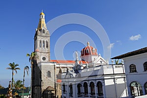 Principal buildings of the city of cuetzalan, in puebla, mexico IV