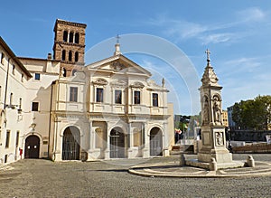 Basilica San Bartolomeo alle Isola, Tiberina island. Rome. Lazio, Italy. photo