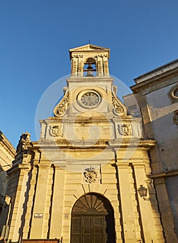 Torre delle Orologio in Vittorio Emanuele II street of Galatina, Apulia. photo