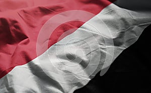 Principality of Sealand Flag Rumpled Close Up