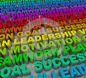 Principles of Success - Colorful Words photo