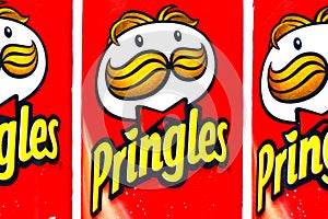 PRINGLES Original, Potato Chips on white background
