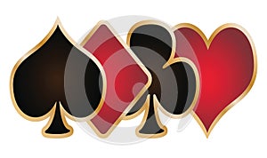 Icon four aces poker hand
