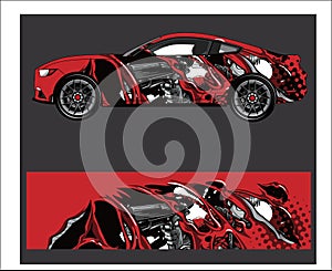 Car And Vehicle abstract racing graphic kit background for wrap and vinyl sticker