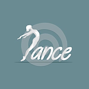 Dance logo vector photo