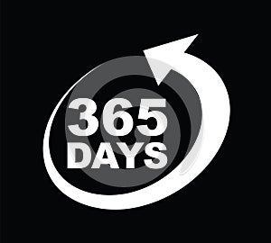 Three hundred and sixty five days a year icon
