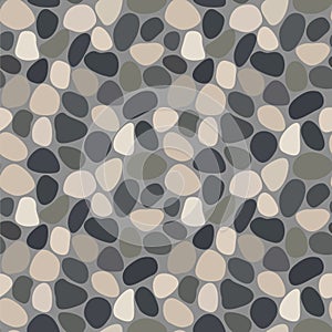 Seamless pattern with pebbles