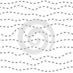 Seamless pattern with ants