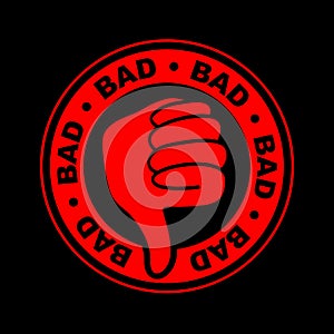 Bad thumbs down icon