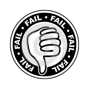 Fail thumbs down icon