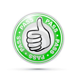 Pass thumbs up icon