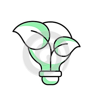 Think green. Ecological concept.