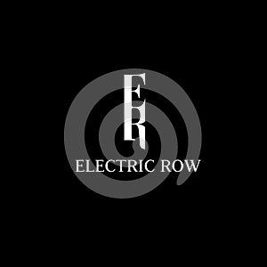 E, R letters vector logo design