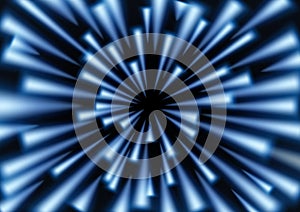 Blue glitter light raining