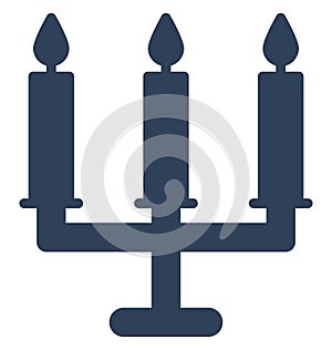 Candles Vector icon which can be easily modified or edit
