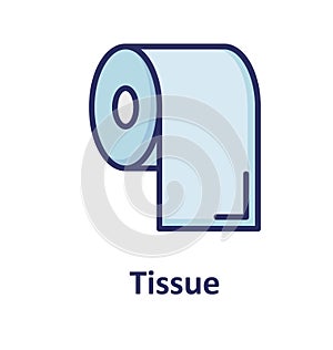 Tissue Roll Isolated Vector Icon which can easily modify or edit