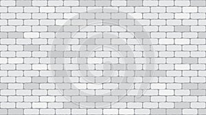 Seamless pattern white or gray brick wall texture background
