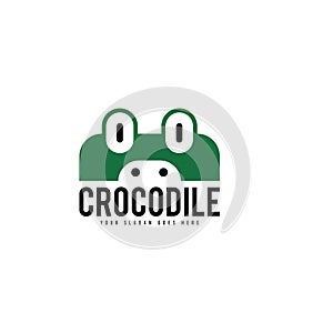 Crocodile logo . Reptile logo template. Dengerous animal logo