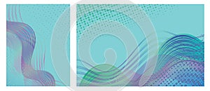 Set of backgrounds with trendy colorful abstract design for brochures, posters, presentations and banners.