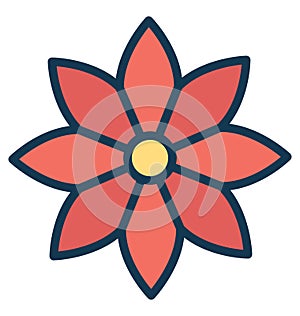 Flower Vector Icon which can easily modified or edit