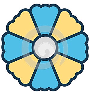 Aster Vector Icon which can easily modified or edit
