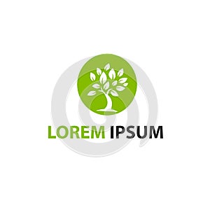 Green Tree logo - STOCK VECTOR ILLUSTRATION