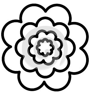 Flower Vector Icon which can easily modified or edit