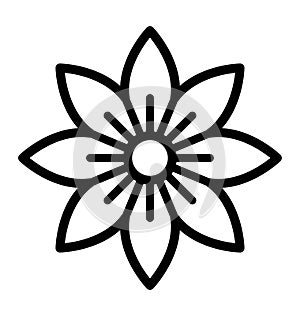Blooming Vector Icon which can easily modified or edit