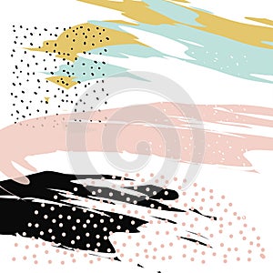 Creative hand drawn textures. Trendy Graphic Design. Vector. t.