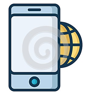 Browsing Isolated Vector Icon which can easily modify or edit