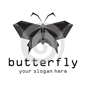 Butterfly icon isolated on white background