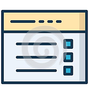 Blog Isolated Vector Icon which can easily modify or edit