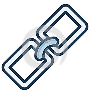 Backlink Isolated Vector Icon which can easily modify or edit