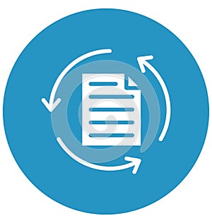 Page refresh Isolated Vector Icon which can easily modify or edit