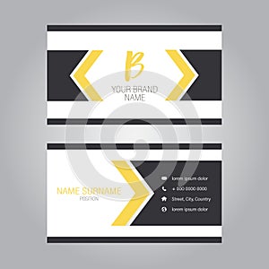 Modern business card design template