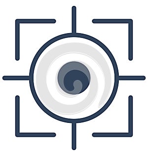Focus Isolated Vector icon which can easily modify or edit