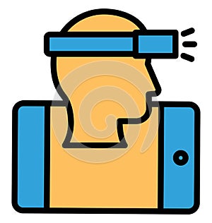 Head mounted display Isolated Vector icon which can easily modify or edit Head mounted display Isolated Vector icon which can eas