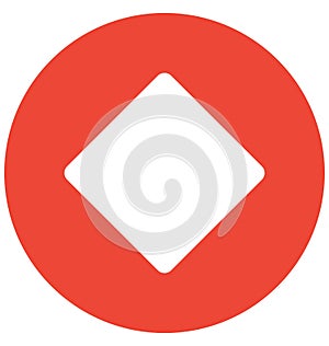 Rhombus Isolated Vector Icon which can easily modified or edit