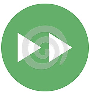 Forward Isolated Vector Icon which can easily modified or edit