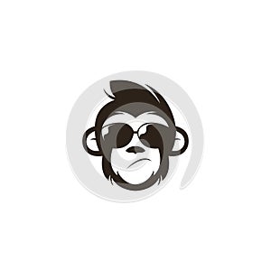 Opice hlava označenie organizácie alebo inštitúcie šablóna vektor. opice označenie organizácie alebo inštitúcie šablóna vektor. opice označenie organizácie alebo inštitúcie šablóna 