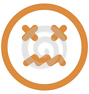 error, bad Vector Isolated Icon which can easily modify or edit