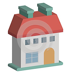 Print Villa Vector Icon Which can easily modify or edit