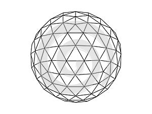 Geodesic sphere illustration vector photo