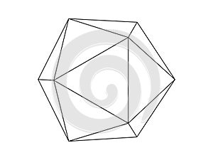 Geodesic sphere illustration vector