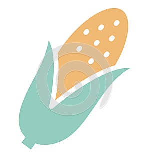 Corn Isolated Vector icon which can easily modify or edit