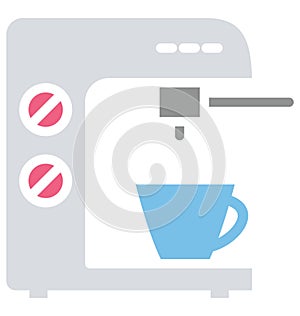Coffee brewer Isolated Vector icon which can easily modify or edit