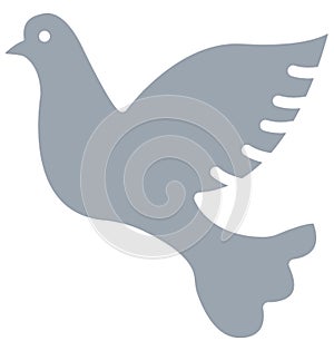 Dove Isolated Vector Icon which can easily modify or edit