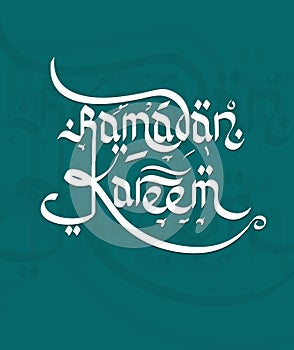 Ramadan Kareem calligraphy