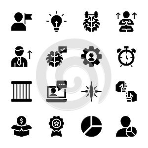 Personal Quality, Employee Management Solid Vectors Pack