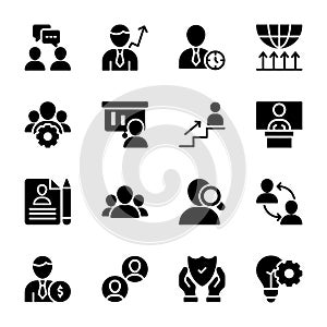 Personal Quality, Employee Management Solid Icons